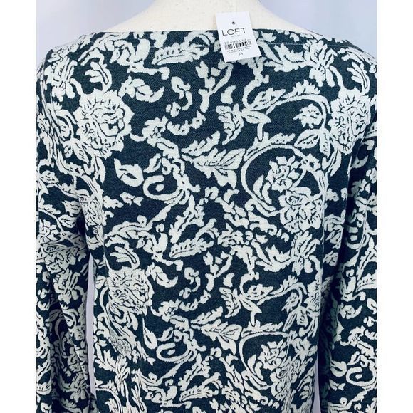 Loft‎ Outlet Womens Damask Style Mid Length Size M - Picture 3 of 8